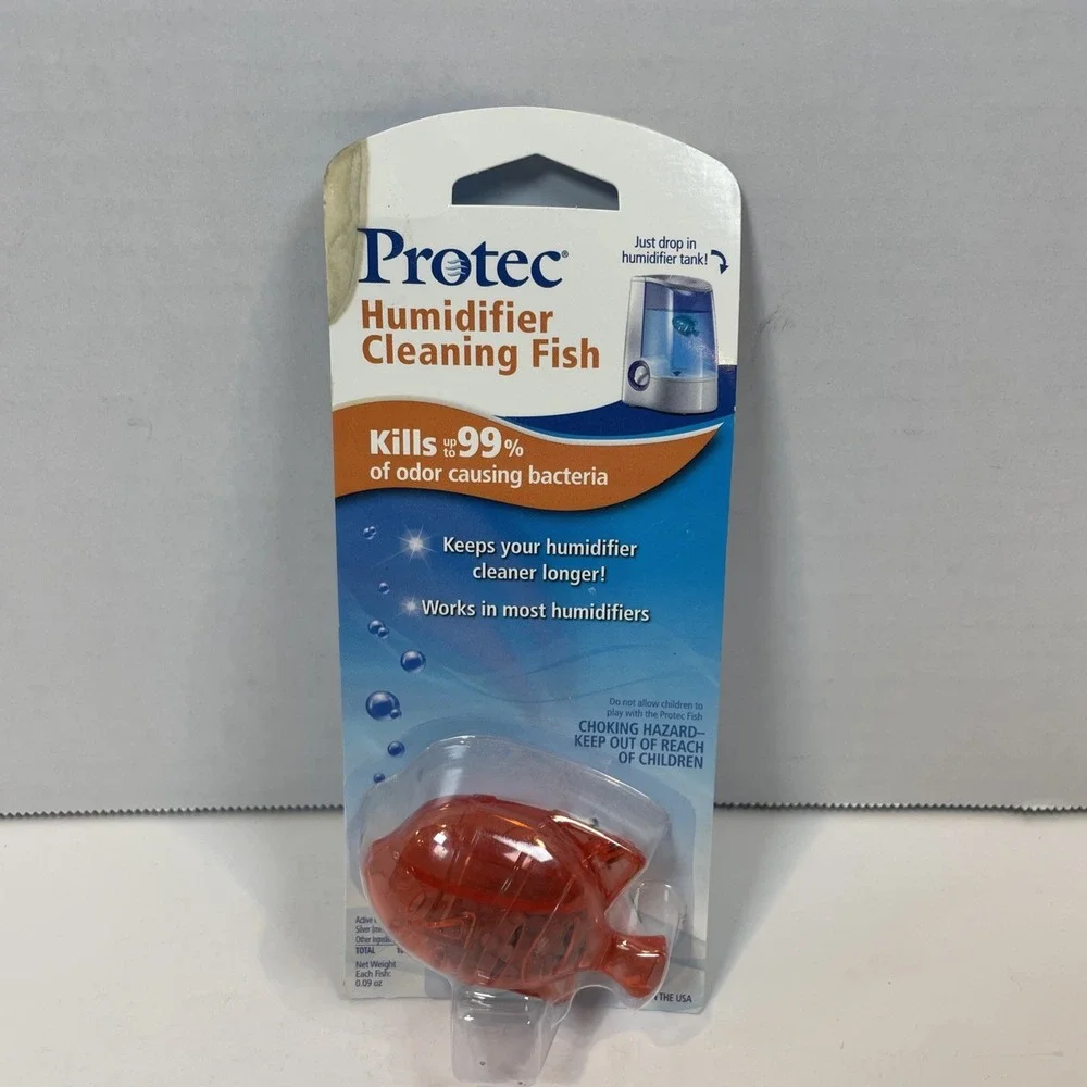 Protec Humidifier Cleaning Fish Drop In Kills 99%‎ Odor Bacteria Fish NIP